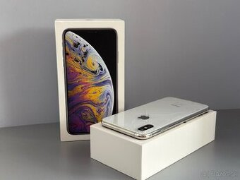 Rozbitý iPhone Xs Max 512GB Strieborný s novou baterkou