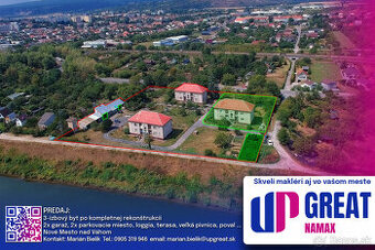 PREDAJ - 3 izbový byt, 2 garáže, 2 park.miesta, záhrada