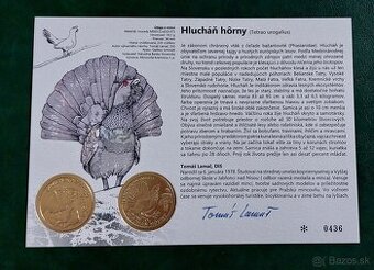 Autorská karta 5€ Hlucháň hôrny