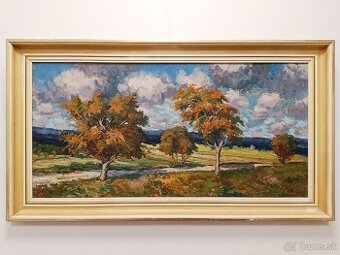 Obrazy Jiří Peřina, Vysočina olejomalby 42x79