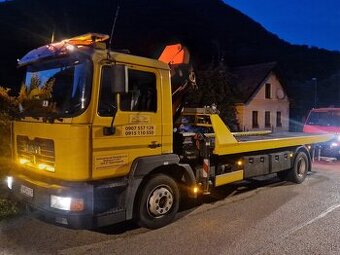 MAN M2000 14.225 odťahovka, hydraulická ruka, okuliare