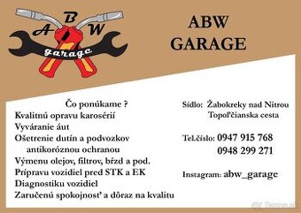 Autoklampiarkské práce a ošetrenie podvozkov