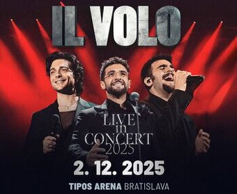 Vstupenky (2x) na koncert Il Volo 2. decembra 2025