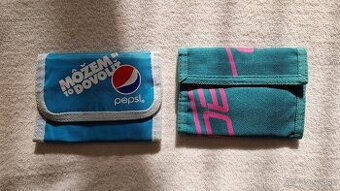 Peňaženky značky Pepsi a Adidas