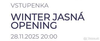 Vstúpenka Lístok otváračka v Jasnej Gold víkend