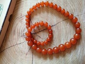 Starožitný náhrdelník - pravý jantár - 1