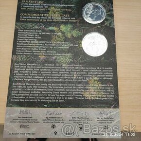 Predám 10€ Jozef Dekrét Matejovie Bk+PL - 1