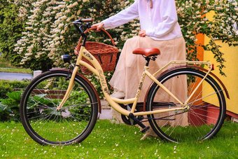 Dámsky Retro Bicykel LAVIDA Krémový 28"