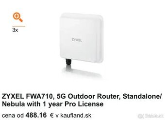 Zyxel príjmač + router