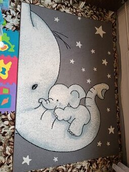 Detsky koberec Slon 193cm x 134 cm