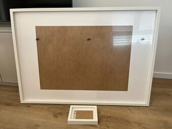 IKEA biely rám Rödalm 70x100 cm + malý rámik 13x18 cm