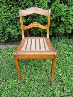Starožitná stolička - BIEDERMEIER - čerešňa