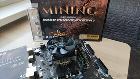 Intel i5-7400+Asus B250 Mining Expert+16GB RAM+CPU chladic