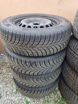 5x112 R15 plechove disky +zimne pneu195/65 R16