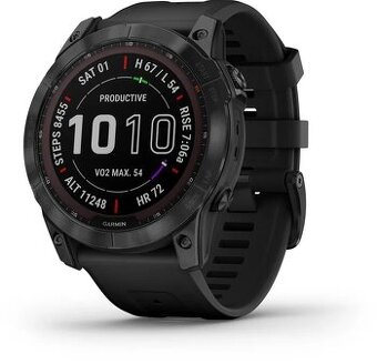 Garmin Fenix 7X Sapphire Solar Black DLC Titanium/Black Band