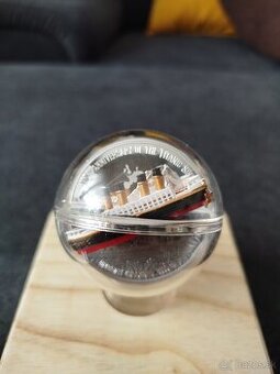zlato striebro minca titanic legenda 3D 2022 proof