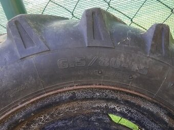 Predám 5x pneu s diskami na traktor sipaky 6.5/80-15