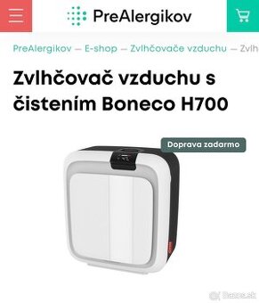 Zvlhčovač vzduchu s čistením Boneco H700