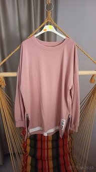 Dámska mikina nová ružová XXL