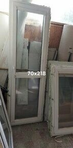 Balkónové plastové dvere 70x218