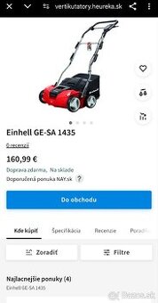 Nový elektrický vertikulator Einhell