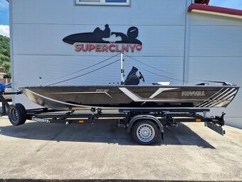 Finval 510bsc + 60hp Honda + príves 1300kg - čierna perleť