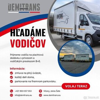 Vodič na dodávku s prívesom, B+E