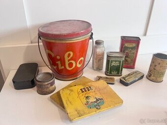 Plechové krabice retro