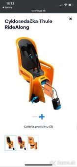 Cyklosedacka Thule RideAlong