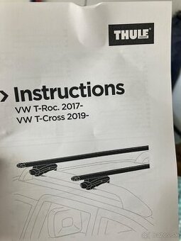 Strešný nosič Thule - priečniky