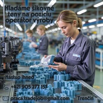 Hľadáme kontrolórku kvality