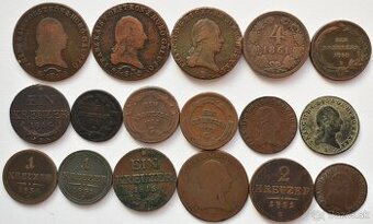 Habsburgské medené mince MIX