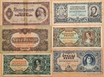 Staré Maďarské bankovky