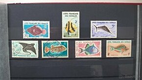 Poštové známky č.161 - Francúzske Somálsko  - ryby