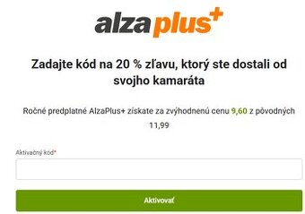 Alza plus - Zľava 20%