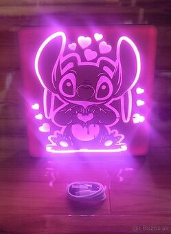 Dekoratívna nabijateľná LED lampa s motívom Lilo