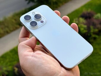 Apple iPhone 15 Pro 128GB White, výborný stav, komplet, 88%