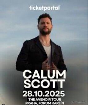 2 vstupenky Calum Scott Praha