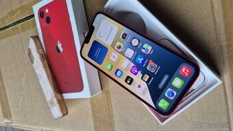 Apple iphone 13 128gb red  84% batéria