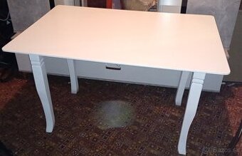 Stôl 120x80 biely matný