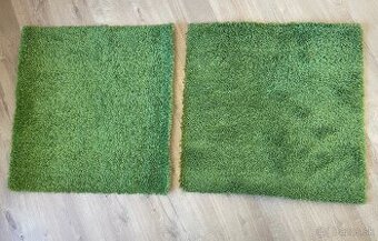 IKEA Hampen zelený koberec 2ks 80x80cm