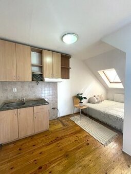 PINK Reality - PRENÁJOM priestrannej podkrovnej garzónky v c