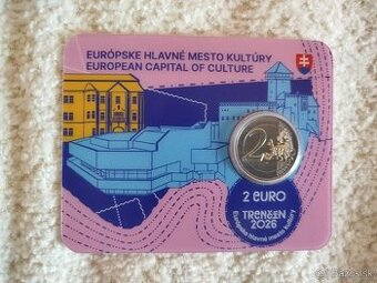 2 € euro coincard Trenčín 2026 BU Slovensko