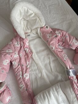 Chicco ružová zimná kombinéza