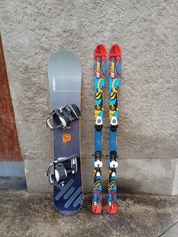 Snowboard a lyže