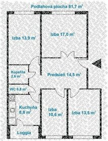 4 izbový byt v Petržalke