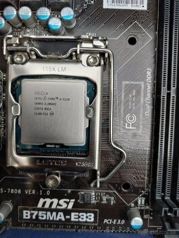 Procesor Intel i3-3220 + základná doska MSI B75MA-E33
