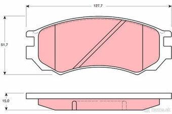 Brzdové segmenty Nissan sunny