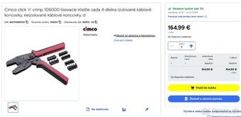CIMCO profi krimpovacie kliešte