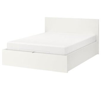 Predam postel MALM 140x200 cm biela s IKEA